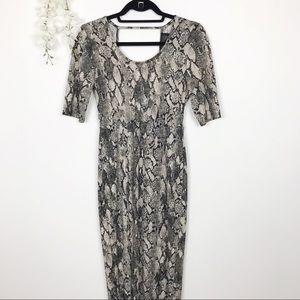 H&M Animal Print Maxi Dress